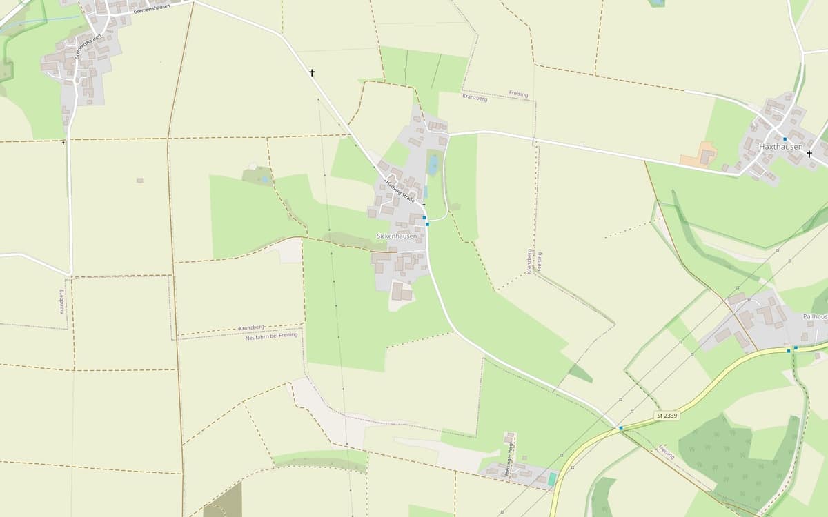 Karte Sickenhausen 14, 85402 Kranzberg